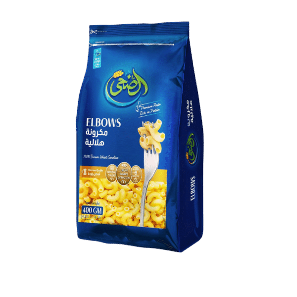 AL DOHA - ELBOW PASTA 400GM الضحي مكرونه هلاليه 400 جرام