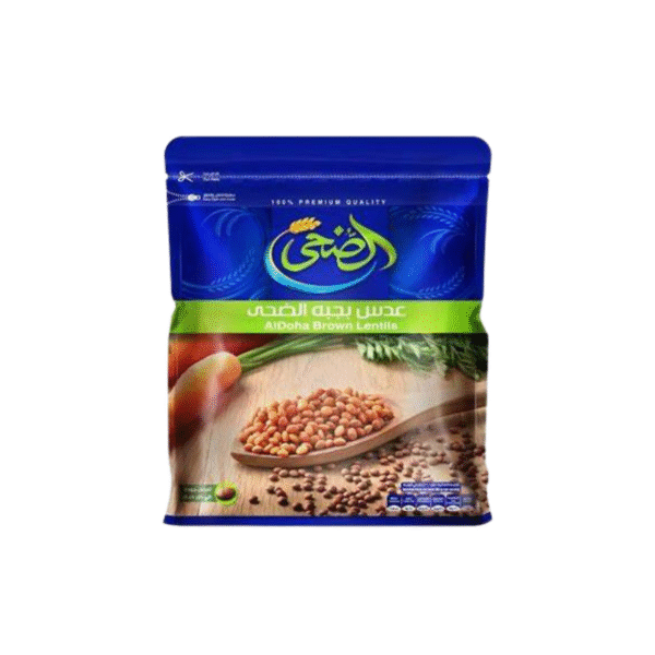 AL - DOHA BROWN LENTIL 500GM الضحي عدس بجبه 500 جرام