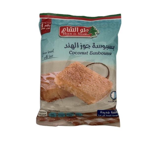 HOLW ELSHAM - BASBOSA COCONUT 380GM حلو الشام بسبوسه جوزهند 380 جرام